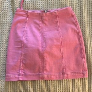 Pinky bodycon free people mini skirt